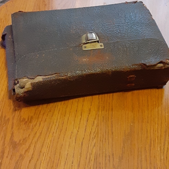 1900's mens travel shoe shine shaving kit